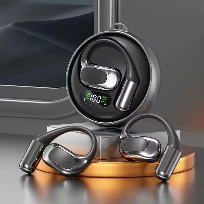 Nodizz M12 Wireless Bluetooth Ear Clip Headphones Open Ear Sports Earbuds with LED Display Best Price
