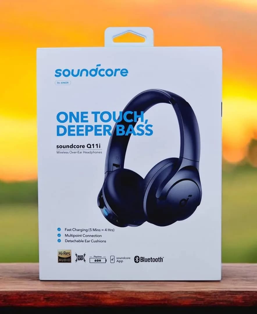 Anker soundcore Q11i wireless over-ear headphone box in black