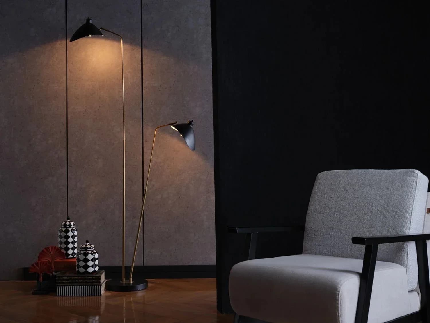 DOQU HOME Kapel Floor Lamp Black-Trimmed