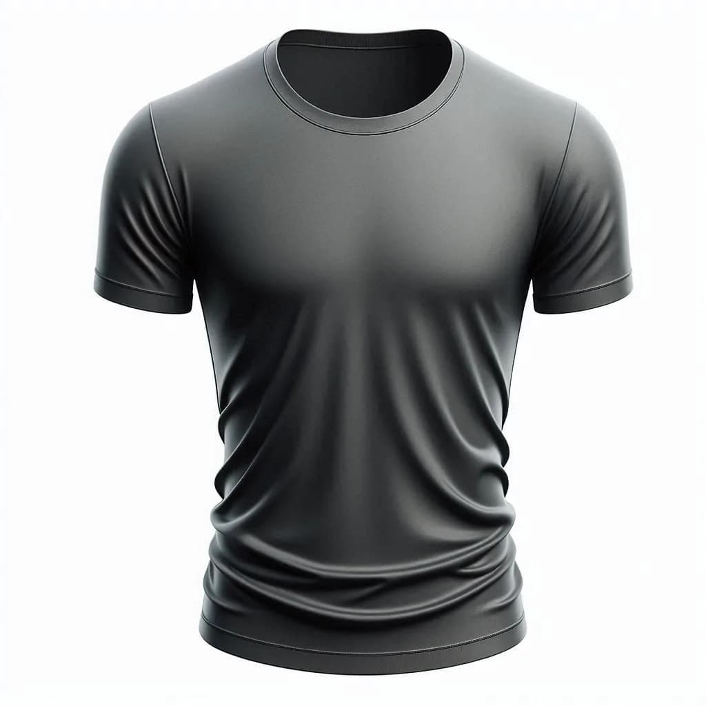T-shirt cotton, polyester gray men