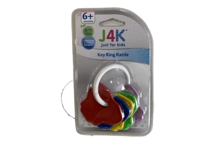 J4k Key Ring Rattle 6+m