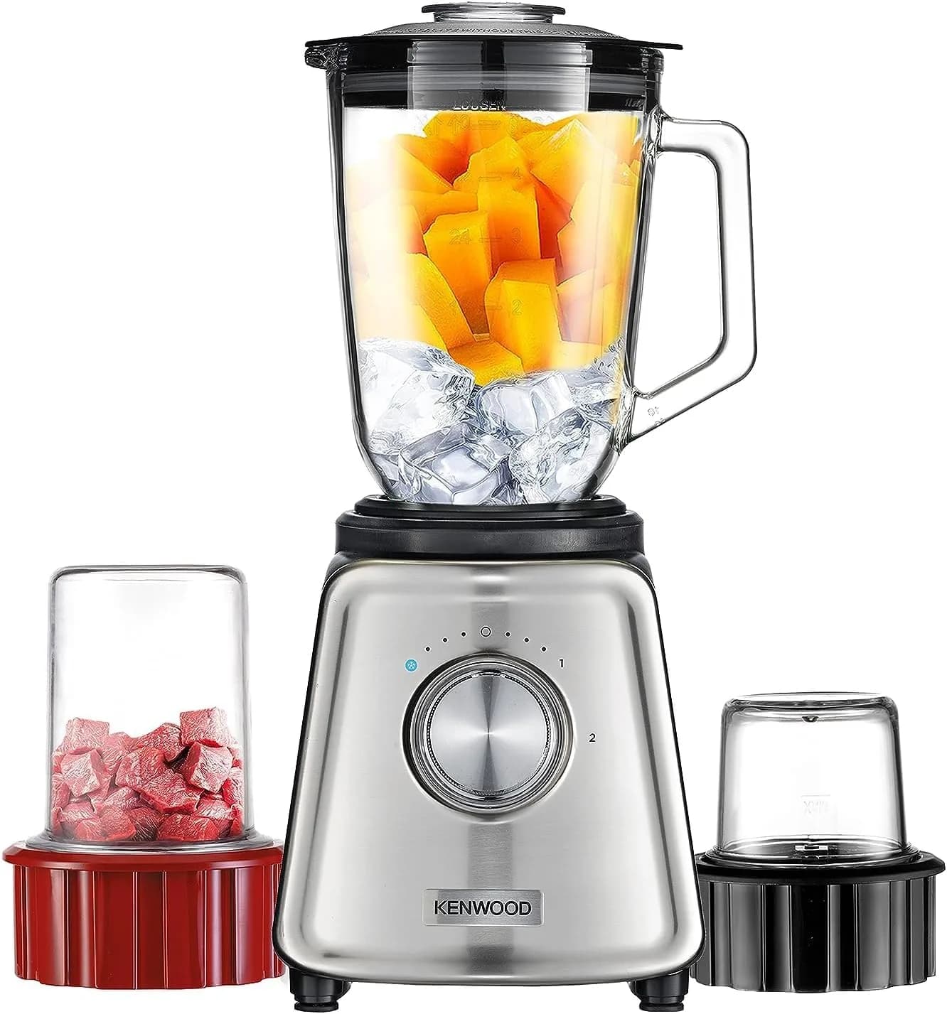 KENWOOD GLASS BLENDER BLP44.270SS MILL+CHOPPER