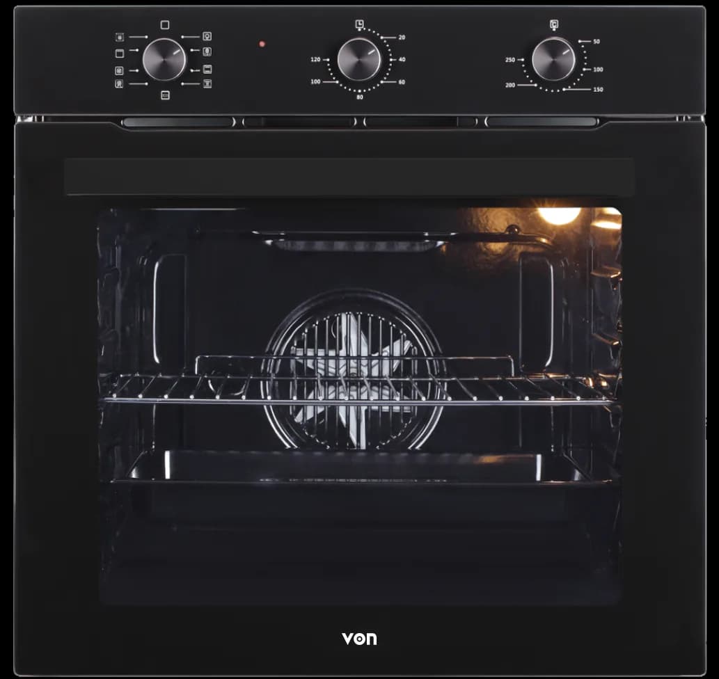 VON BI OVEN VOVM7509FCK 9 FUNCTIONS 60CM BLK