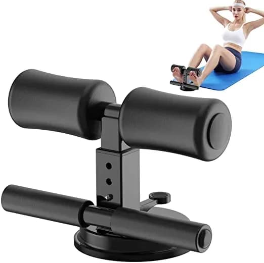 Sit-Up Bar With Foam Handle and Rubber Suction Seat Up Fitness Equipment Sit-ups and Push-ups Assistant Device For Weight Lose Gym Workout Abdominal Curl Exercise Work Out Trainer