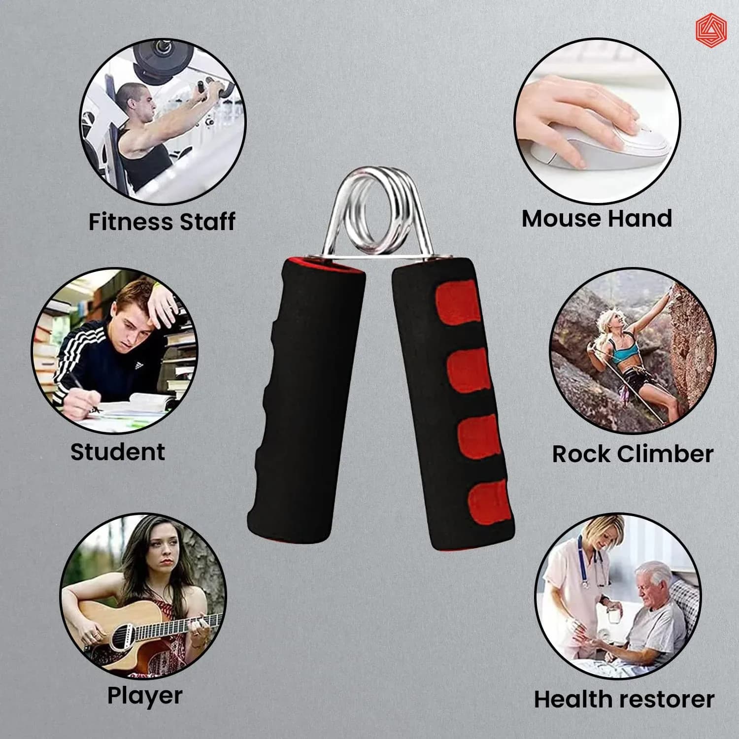 Hand Grip Strengthener with Foam Handle, Hand Gripper for Men & Women for Gym Workout Hand Exercise Equipment to Use in Home for Forearm Exercise, Finger Exercise Power Gripper