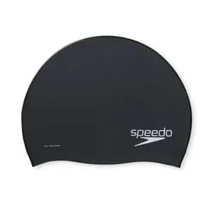 Adult Solid Silicone Cap Black
