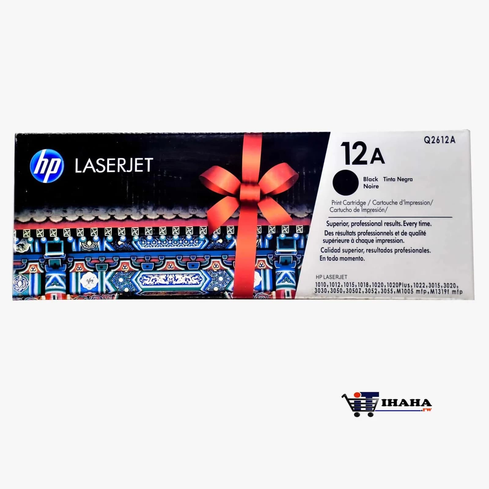 HP 12A Black Original LaserJet Toner Cartridge-Q2612A