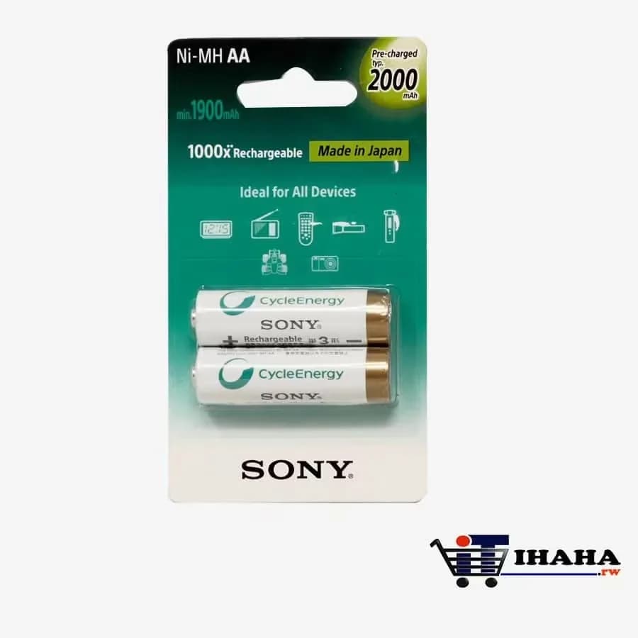 Sony Rechargeable AA 2000 MAH Ni MH Batteries