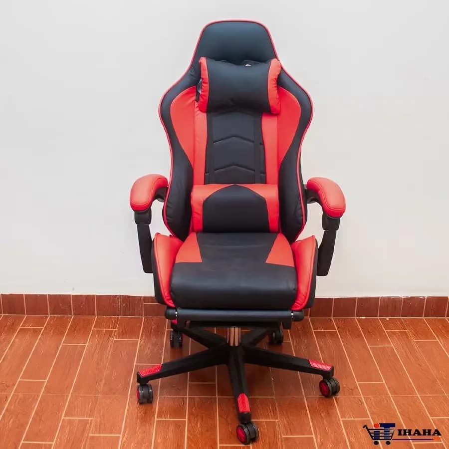 Gaming Chair with Leg rest (Red & Black) Color