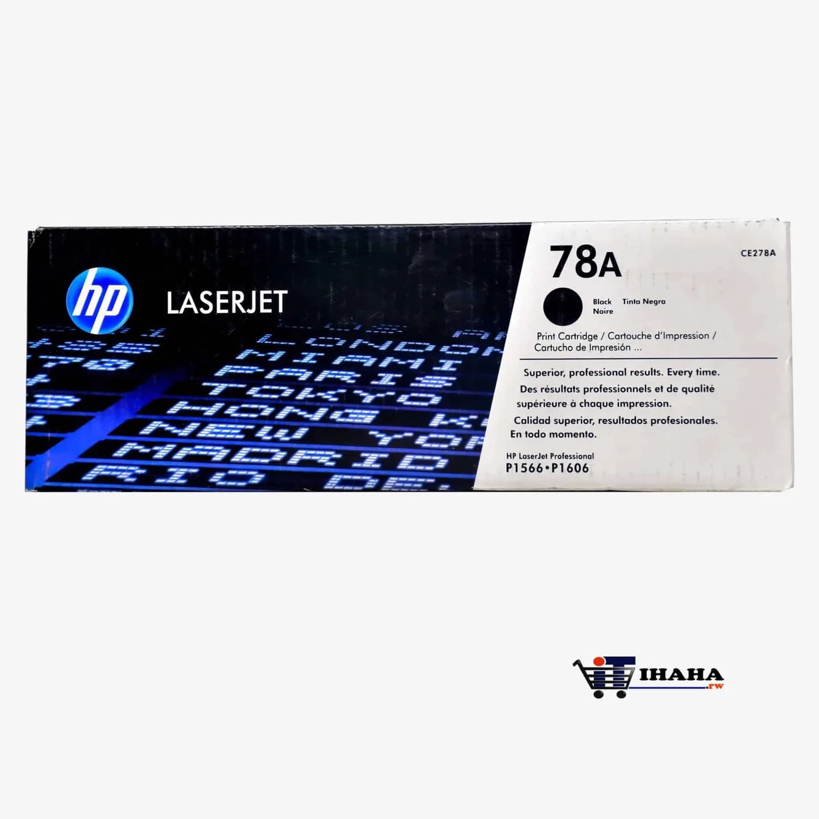 HP 78A Black Original LaserJet Toner Cartridge (CE278A)