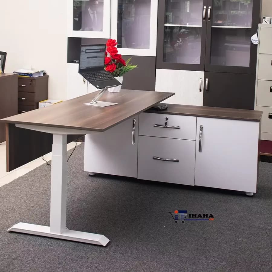 S202 Office Executive Adjustable Table 1.8M-Brown Color