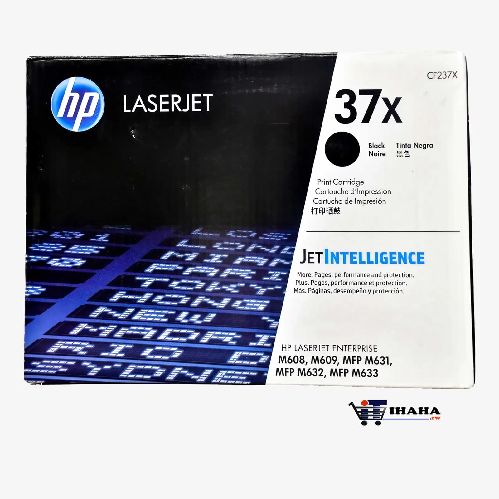 HP 37X High Yield Black Original LaserJet Toner Cartridge, CF237X