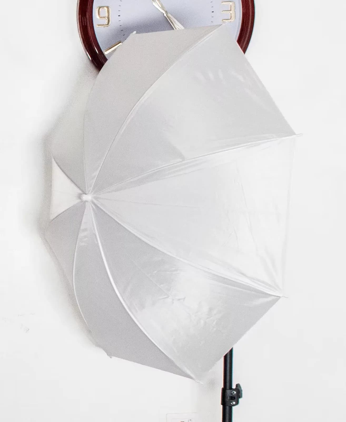 2 Pack 33 Inch per 84cm White Translucent Soft Umbrella