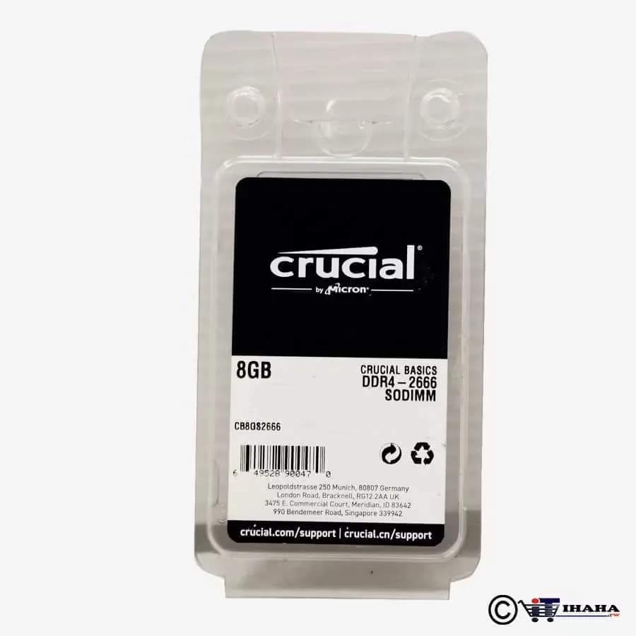 Crucial RAM 8GB DDR4 2666 MHz Laptop Memory