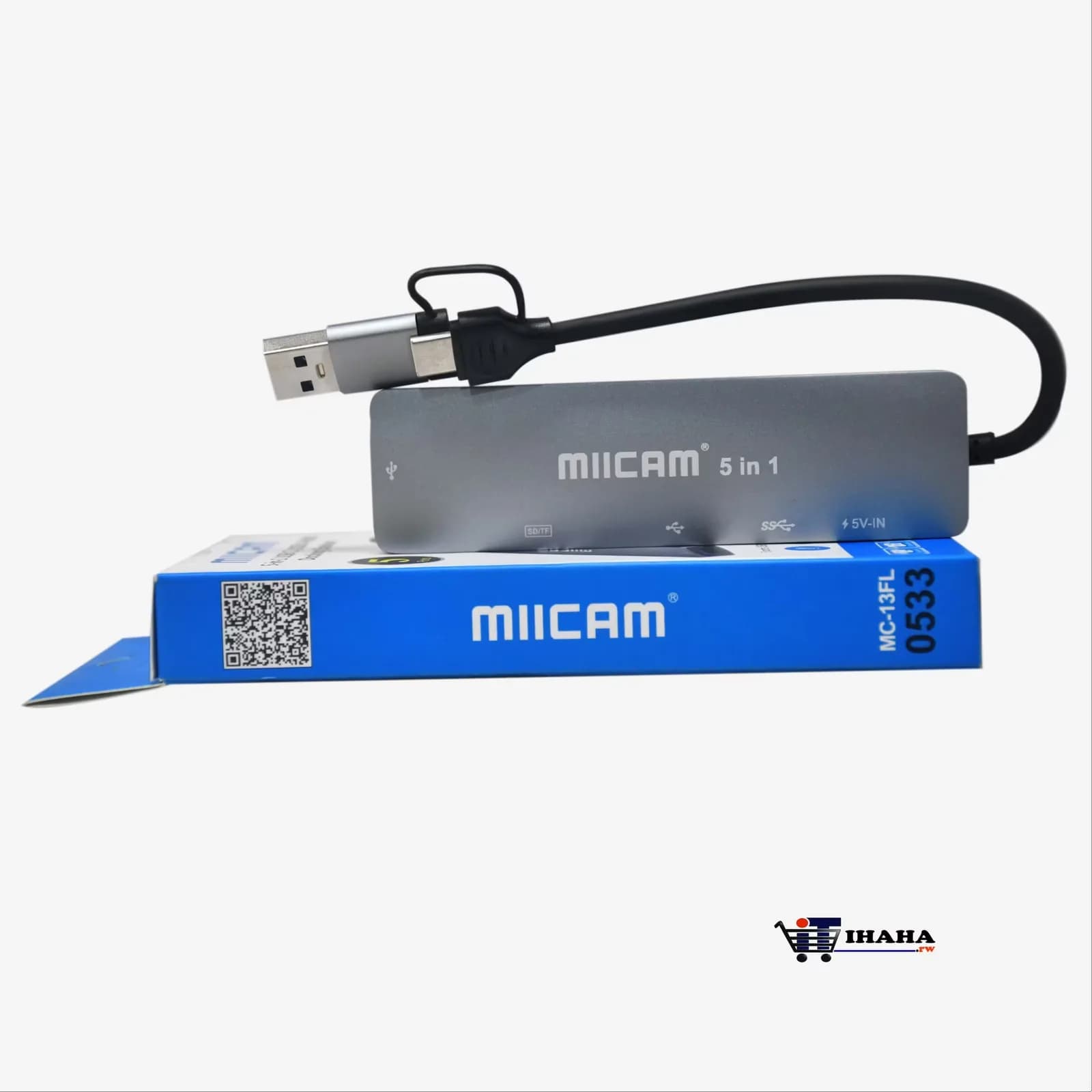 Type-C to HDMI 5 in 1 Adapter(LAN + Type-C, USB 3.0*2 + HDMI)