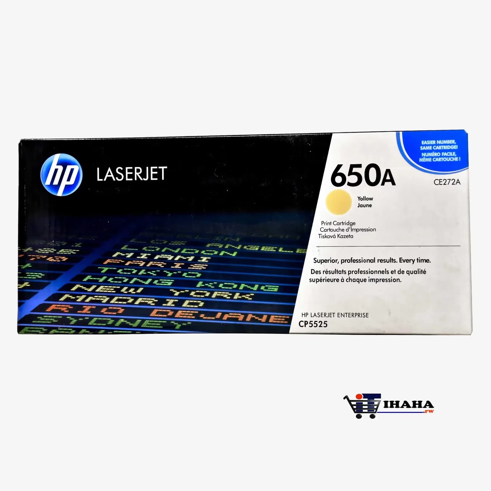 HP 650A Yellow (CE272A) Toner Cartridge For HP Color LaserJet Enterprise CP5525 M750