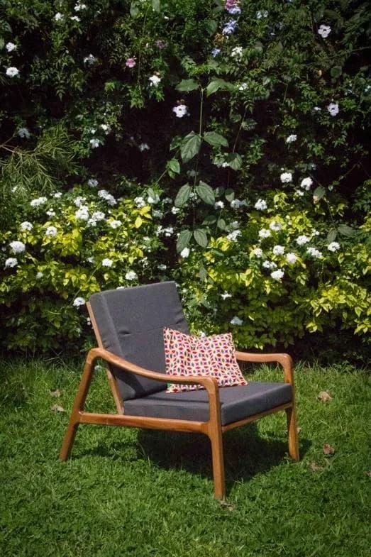 Custom Timber and Fabric Chair