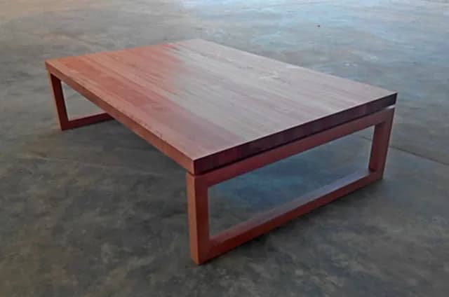 Stained Eucalyptus Coffee Table