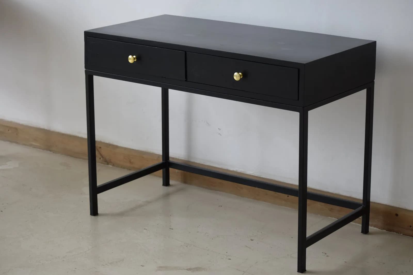 Black stained office table