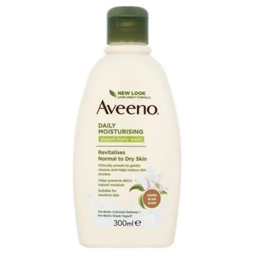 Aveeno Daily Moisturising Yoghurt Body Cream Vanilla & Oat 300ml