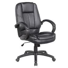 Medium back PU swivel chair 49B