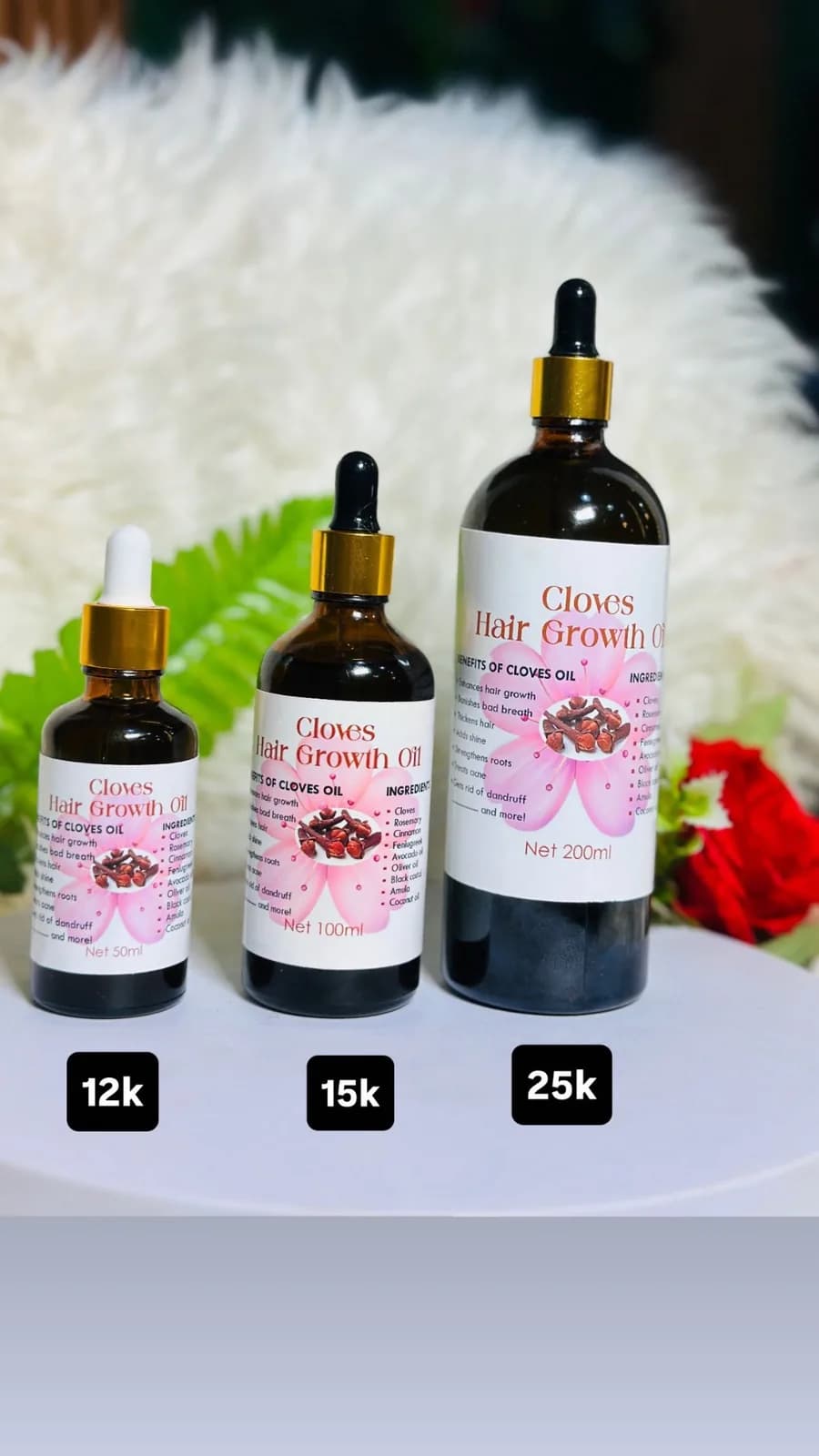 Cloves hair growth oil