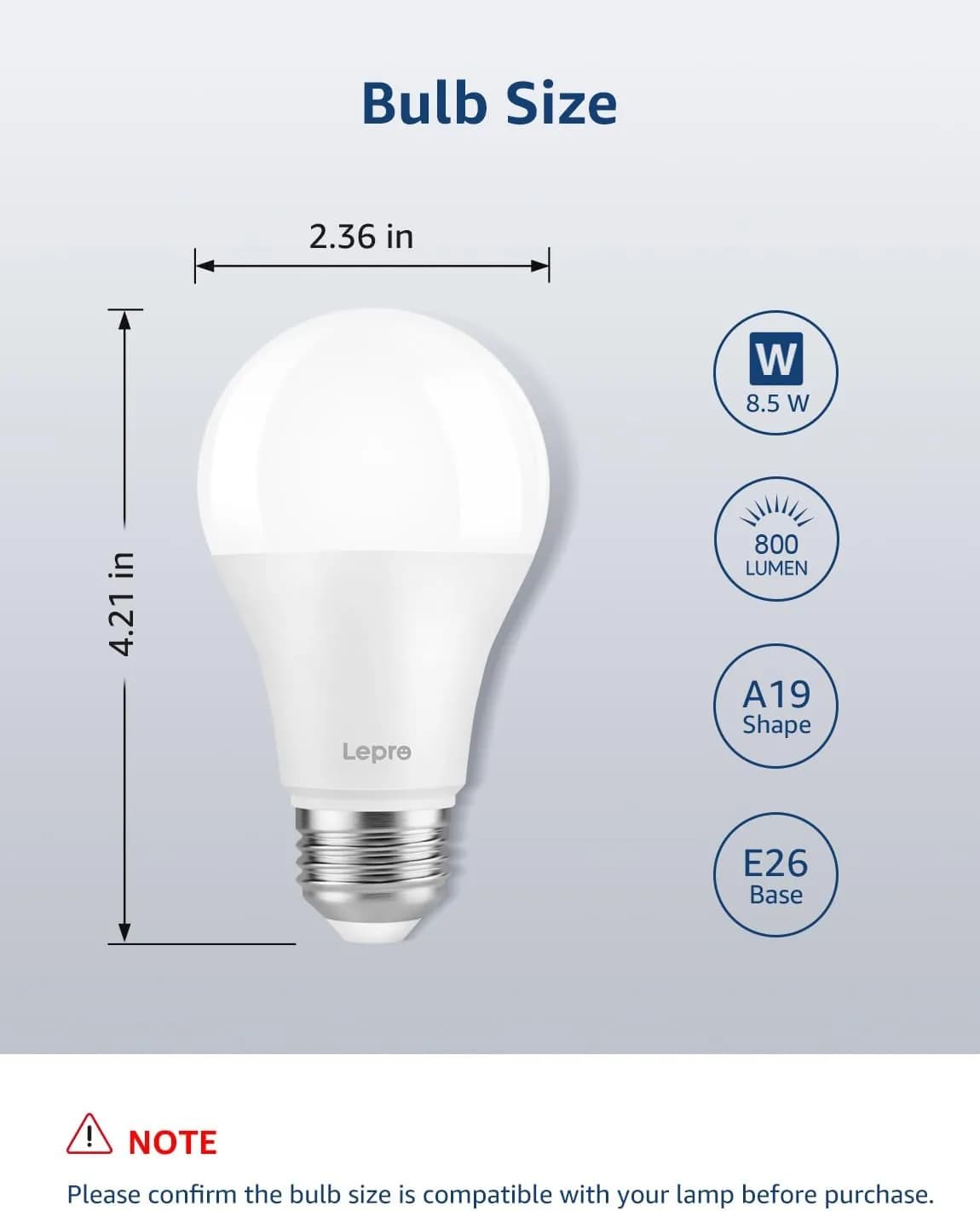 Lepro B1 AI Smart Bulb E27, 806LM 8.5W — 16M Colours, Wi-Fi & Bluetooth, Works with Alexa & Google Assistant