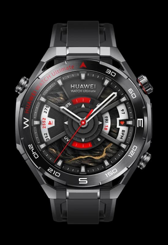 HUAWEI WATCH Ultimate 2 — Zirconium-Based Liquid Metal Case, Sapphire Glass, 150m Dive Rated, ECG