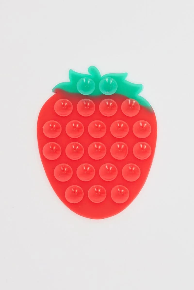 FunBlast silicone strawberry-berry-sped fidget pop toy