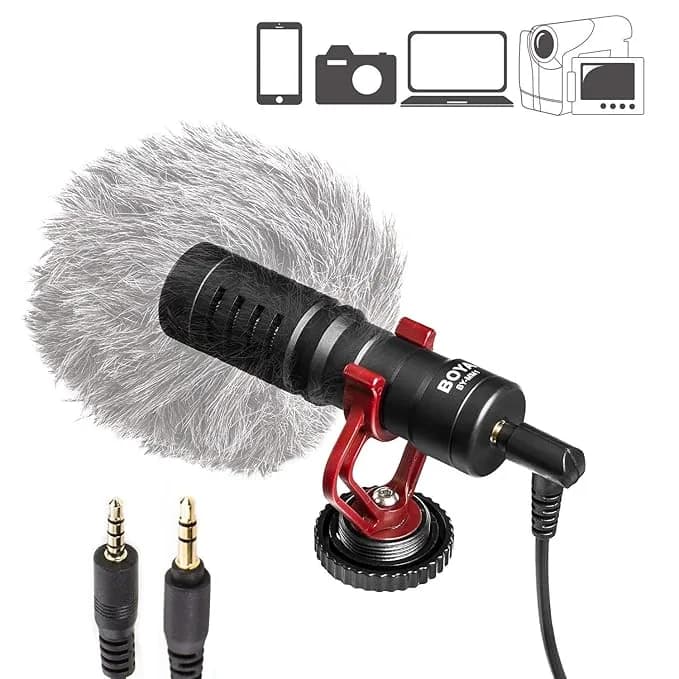 BOYA BY-MM1 Universal Cardiod Microphone for smartphones and cameras.