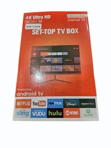4k ultra HD Android TV box multimedia gateway.