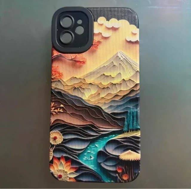 marble-patterned smartphone protective case .
