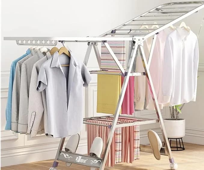 stainless steel folding clothes drying rack