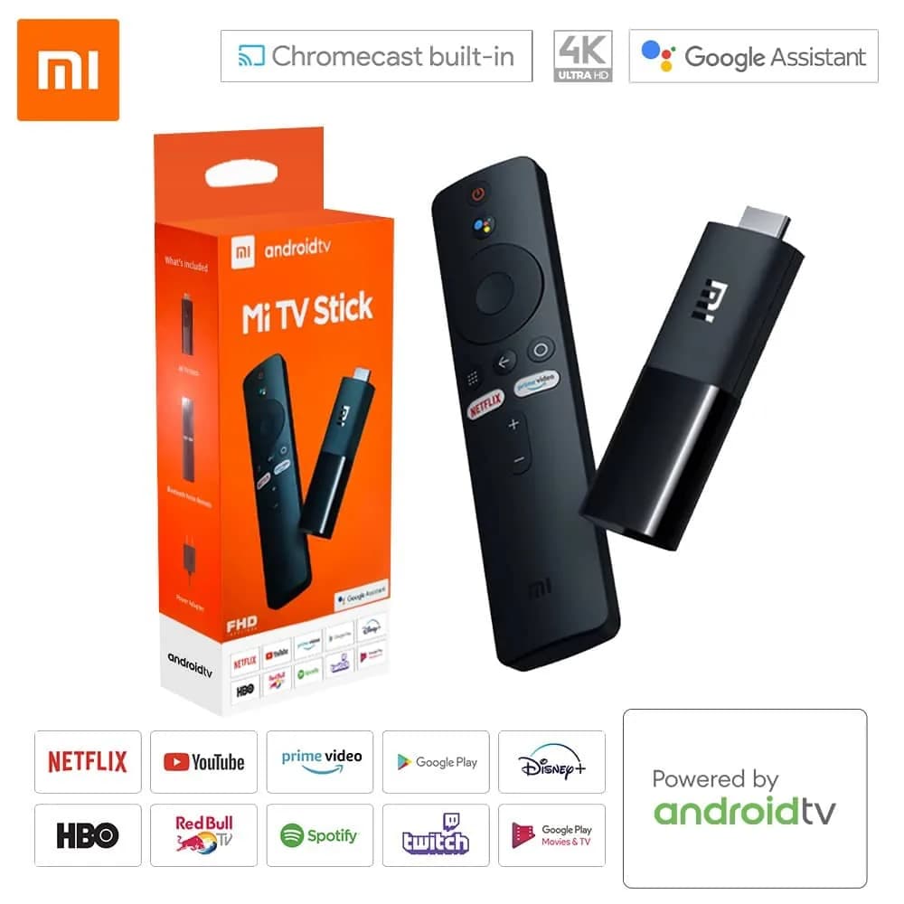 Xiaomi MI TV stick streaming dongle for converting a television into a smart TV.