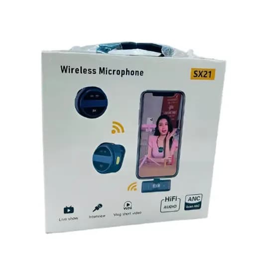 SX21 Wireless Microphone – HiFi Audio for Live Shows & Vlogs