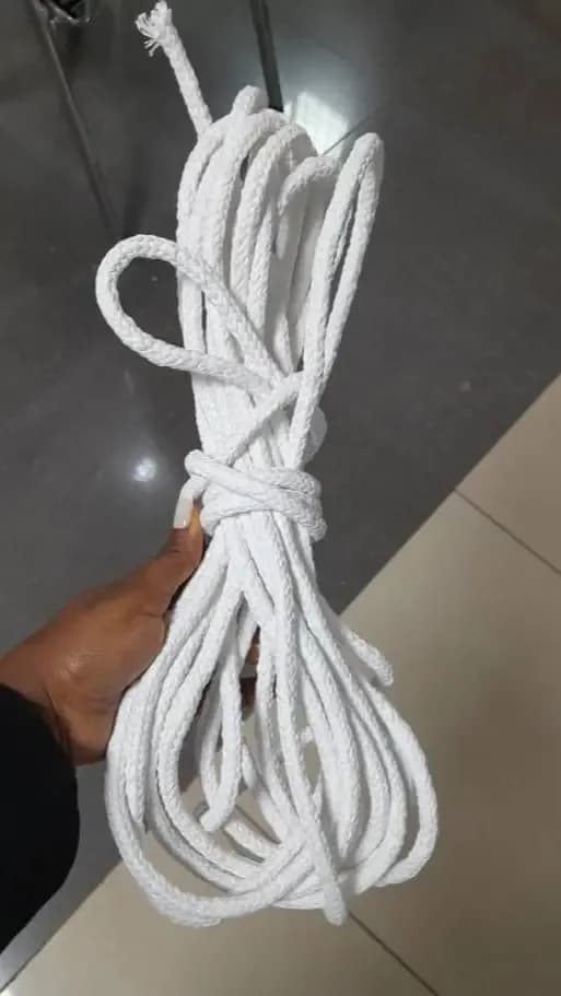 10m Strong String White Latex Threads (Umugozi)