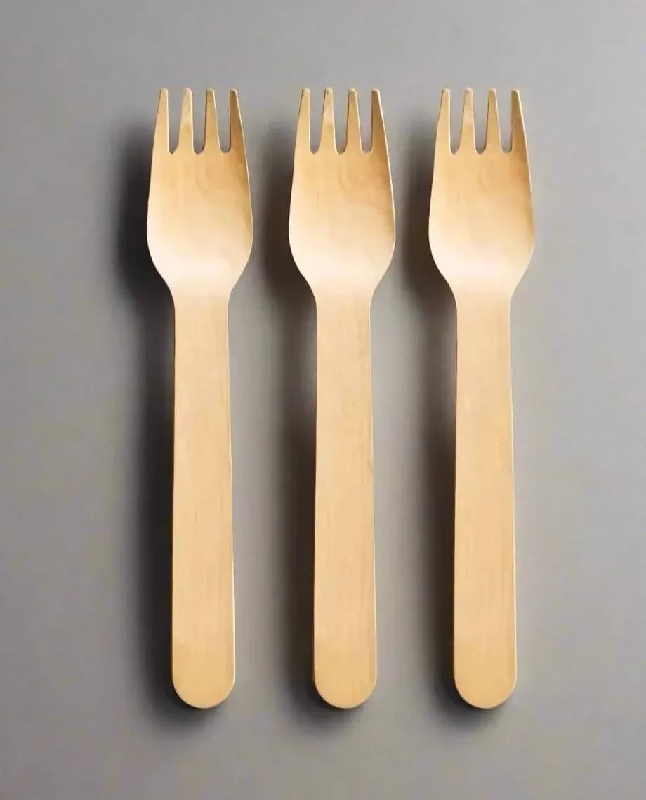 Disposable Wooden Forks 12pcs