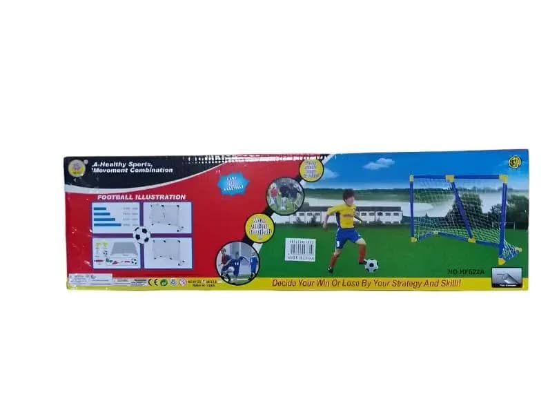 Children's Football Goal Post Set with Net – Easy Assembly Outdoor Soccer Toy Ages 6+