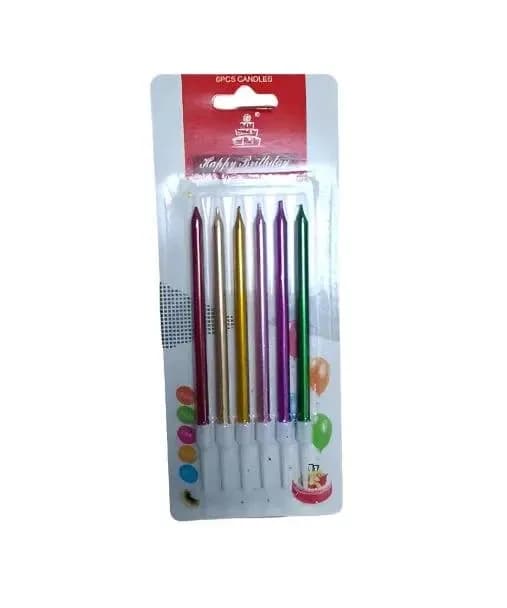 Metallic Birthday Candles