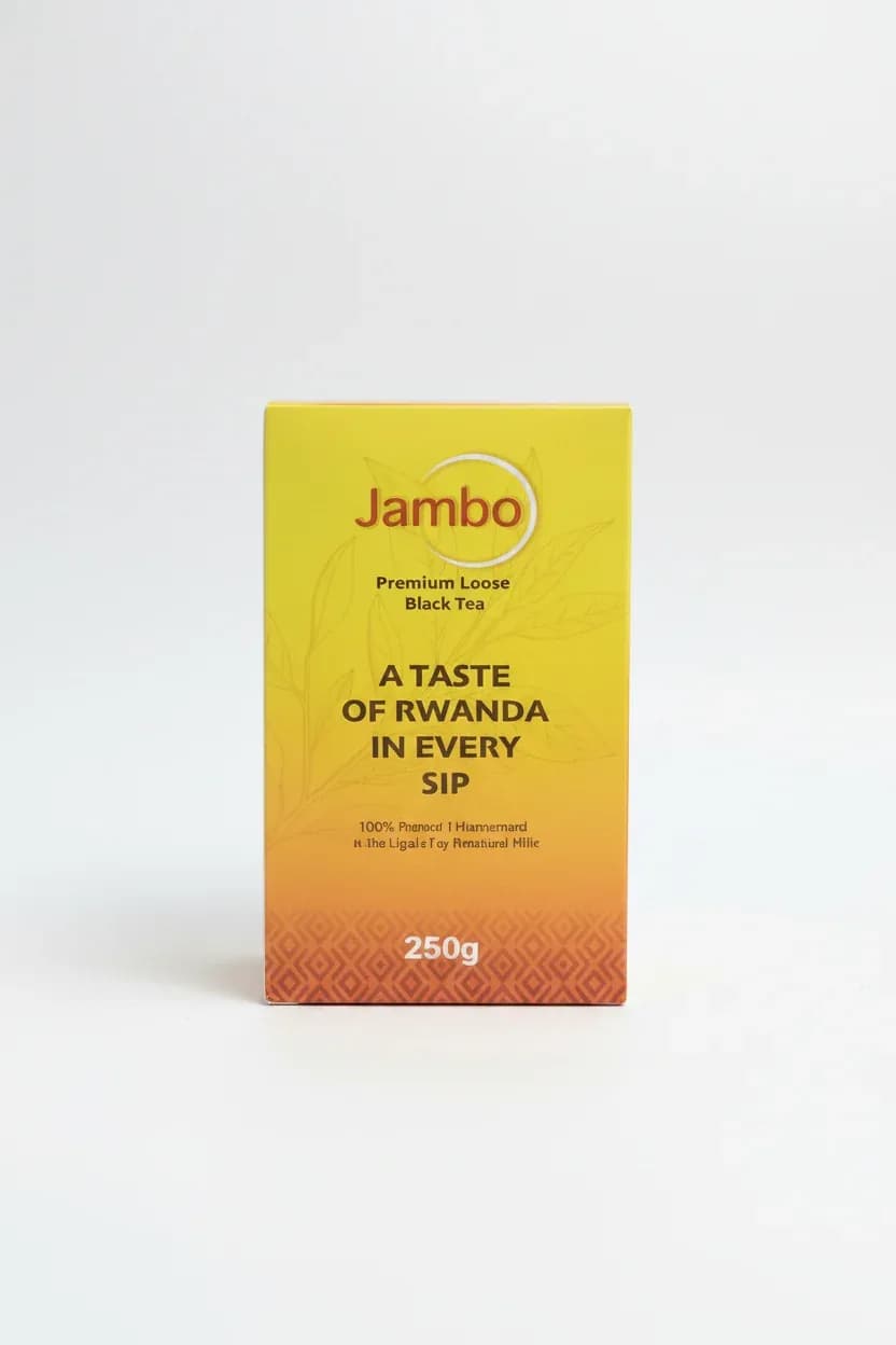 Jambo Loose Black Tea Pure Rwandan Tea, 250 g
