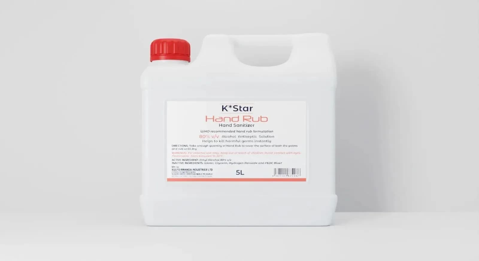 5-Liter KStar Hand Rub Hand Sanitizer