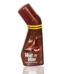 Wild Wolf LIQUID SHOE POLISH~ Brown Color. Instant Shoe Shine
