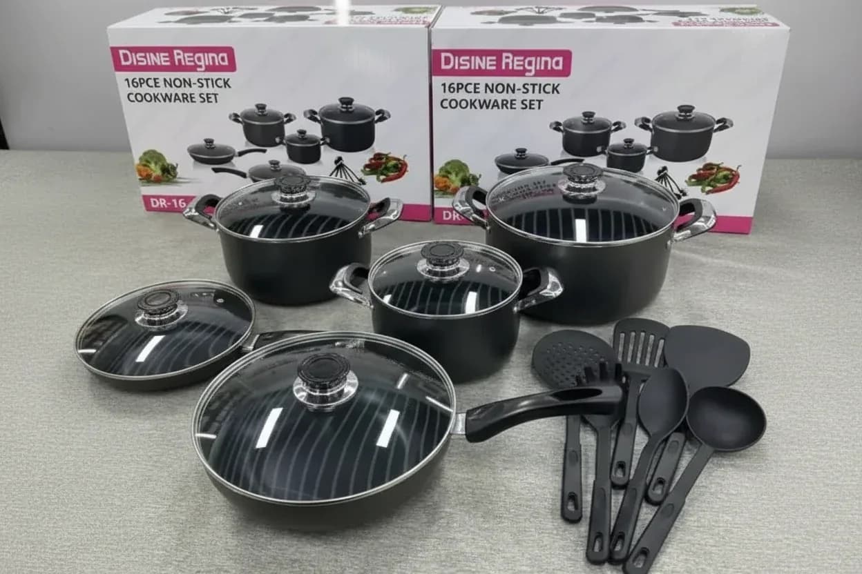 Mudan Comfort Collection 16pcs Non-Stick Cookware Set