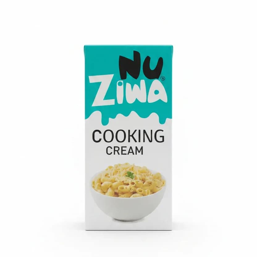 NuZiwa Plant-Based Lactose-Free Cooking Cream (Gluten Free) – 1L