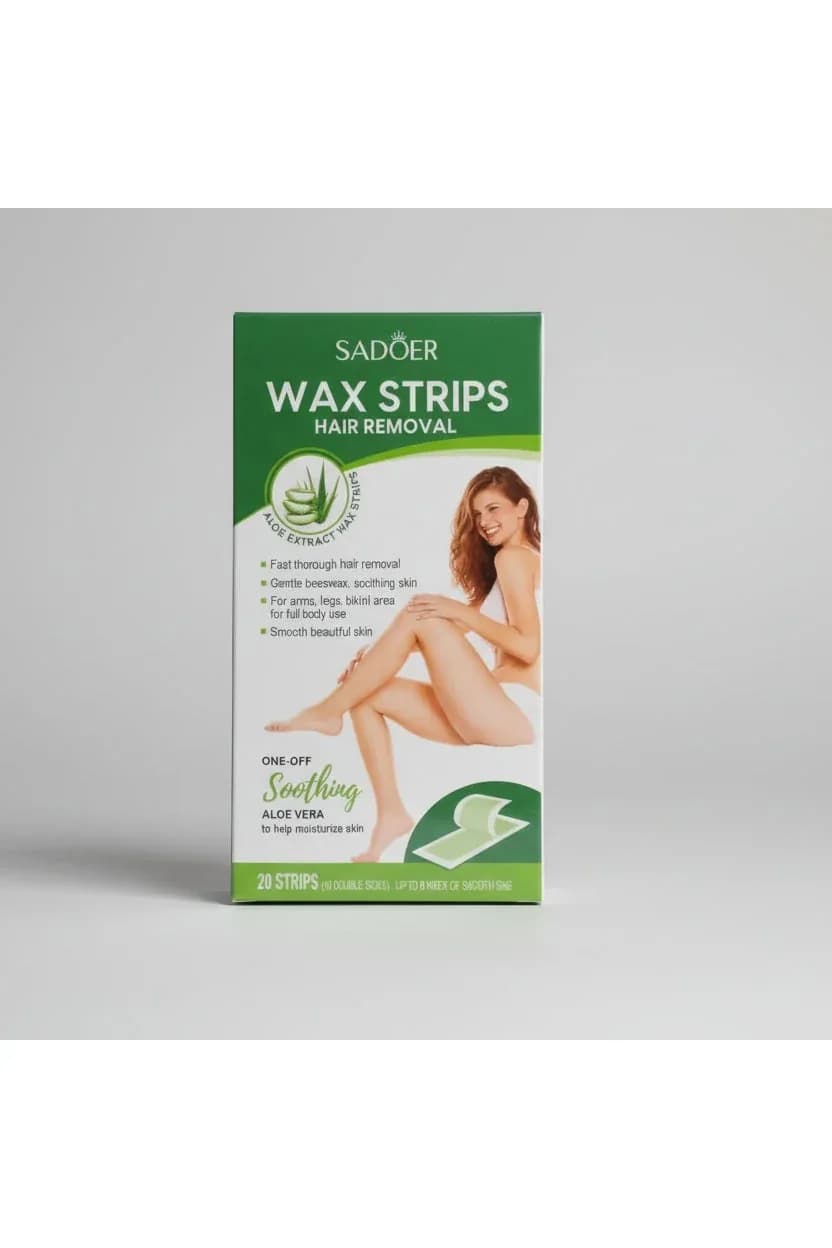 wax strips for skin hair removal 1 box contains 20 pieces