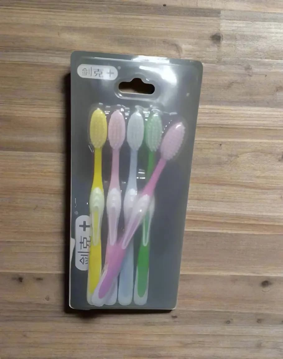 5-Pack Soft Bristle Toothbrush Set – Multicolor