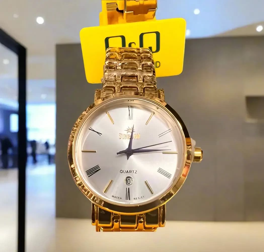 SUNBO Gold-Colored Wristwatch