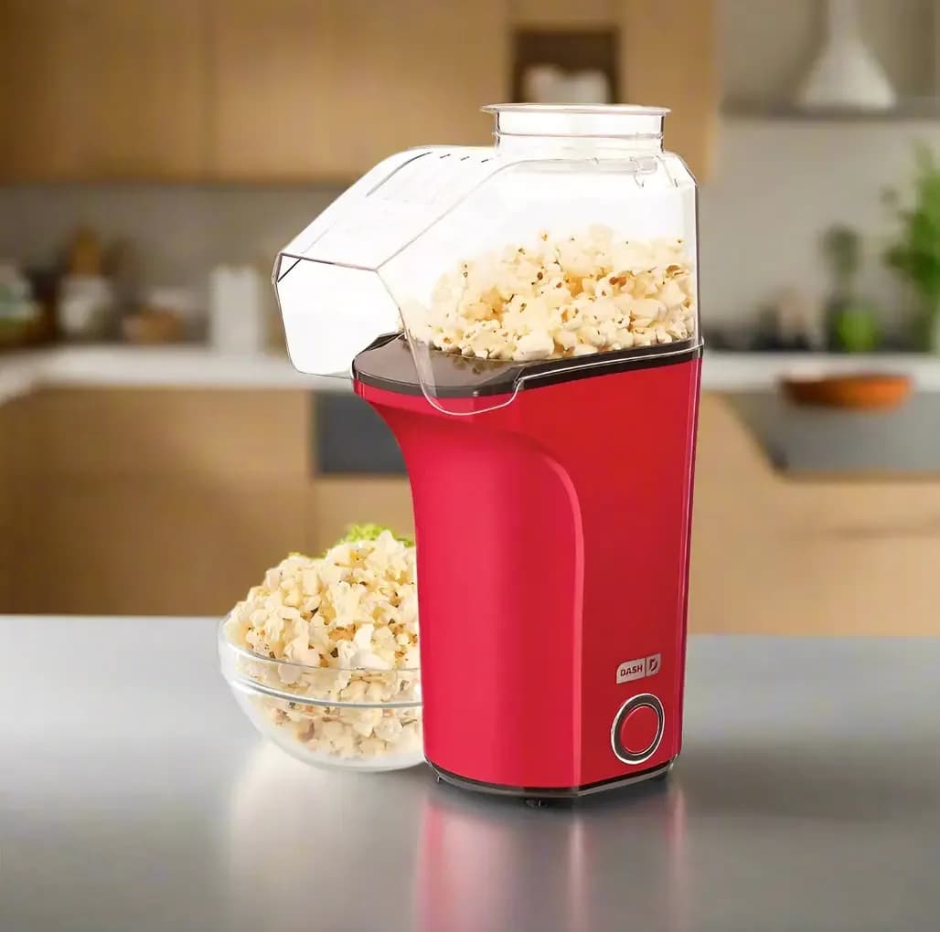 Dash Hot Air Popcorn Popper Maker 16 Cups Red