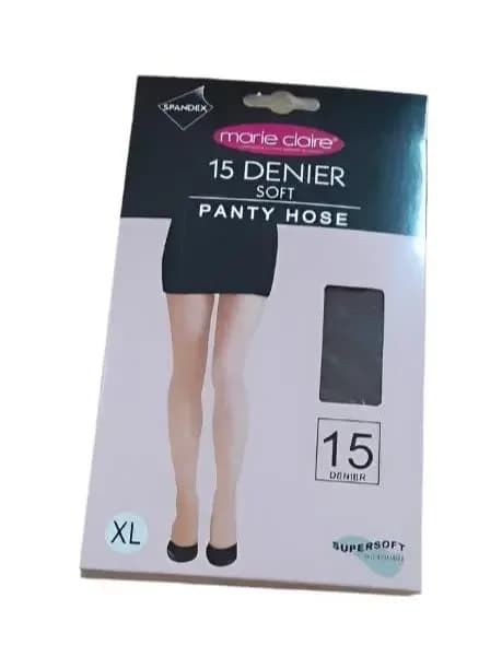 Panty Hose 15 Denier Soft Marie Claire-BLACK