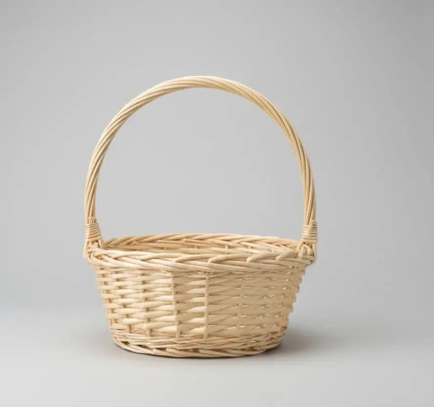 Handwoven Rattan Basket – Natural & Multi-Purpose Storage Large size